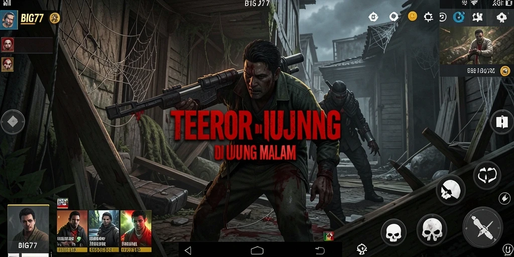 Tampilan gameplay yang mencekam dan menegangkan di BIG77.