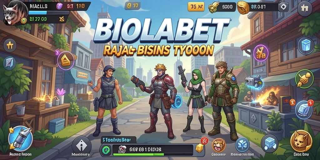 Tampilan gameplay menarik dalam <strong>BIOLABET</strong> dengan berbagai pilihan bisnis.