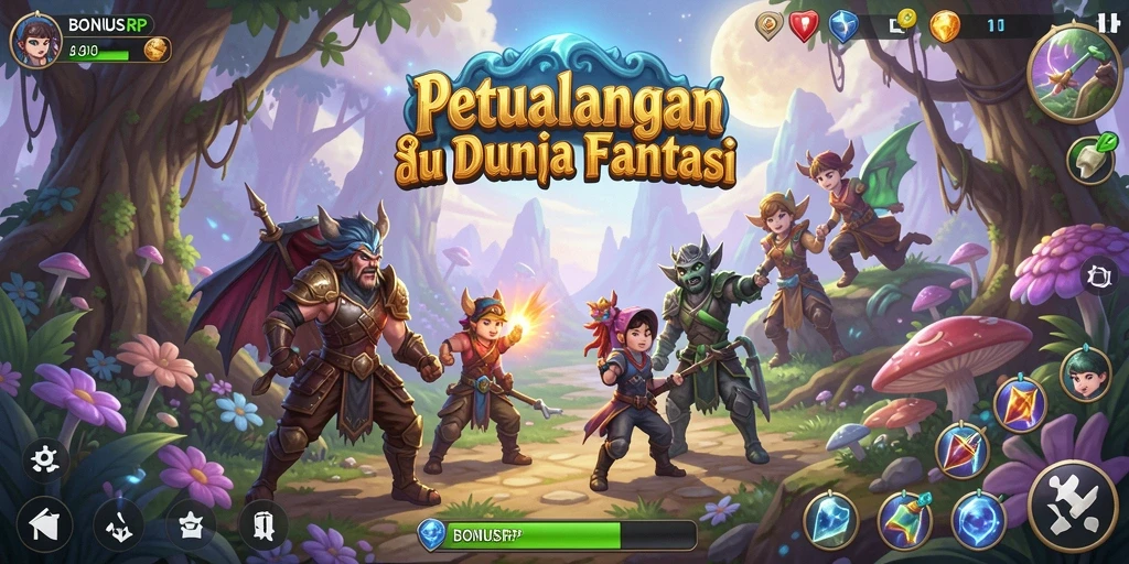 Tampilan permainan BONUSRP yang memukau dengan pemandangan fantastis.