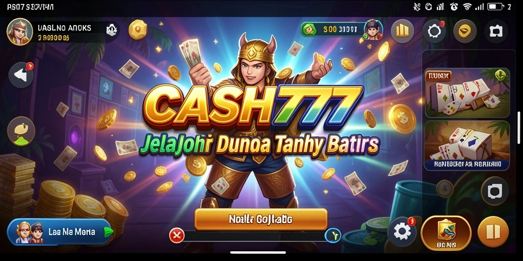 Screenshot gameplay <strong>CASH777</strong> yang menampilkan petualangan seru di dunia terbuka.
