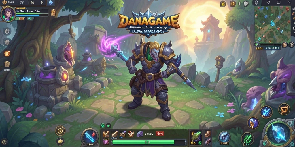 Screenshot dari gameplay epik DANAGAME yang menunjukkan pertarungan seru.