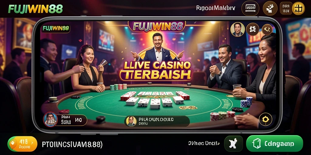 Tampilan gameplay Live Casino dari FUJIWIN88 yang menarik dan interaktif.