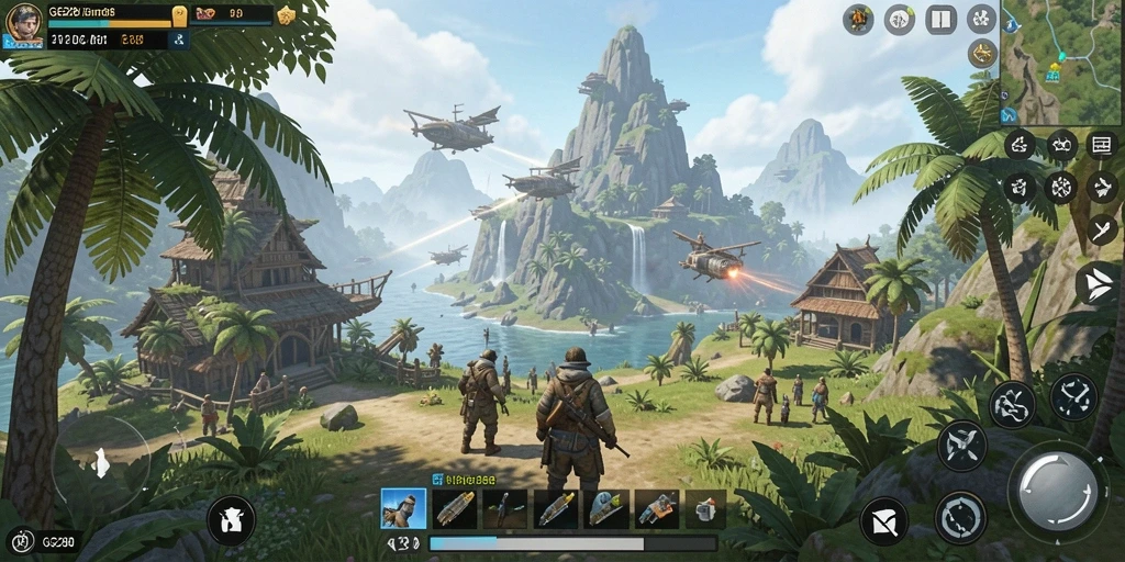 Tampilan gameplay <strong>GG288</strong> yang menakjubkan di dunia terbuka.