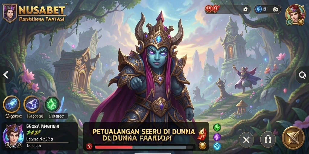 Tampilan gameplay NUSABET yang penuh petualangan dan tantangan.