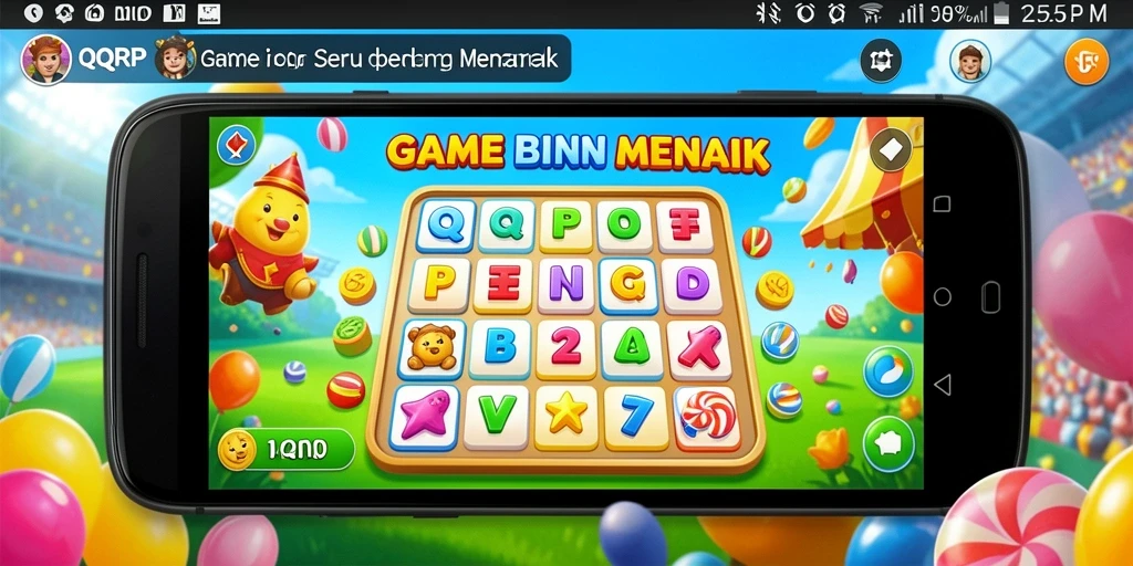Screenshot utama QQRP menampilkan gameplay Bingo yang seru.